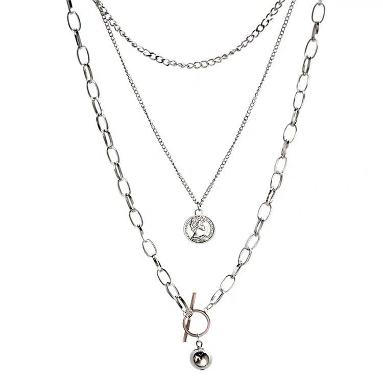 Coin Ball Multilayer Pendant Necklace Hip Hop Long Chain Design Charm Sweater Necklace for Women Men Trendy Punk Statement Jewelry Gifts
Coin Ball Multilayer Pendant Necklace Hip Hop Long Chain Design Charm Sweater Necklace for Women Men Trendy Punk Statement Jewelry Gifts