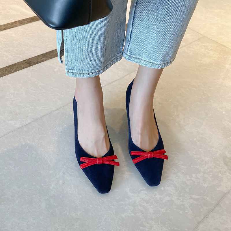 mixed colors bowtie small square toe soft genuine leather shoes slip on high heels mature women fashion pumps, Black
mixed colors bowtie small square toe soft genuine leather shoes slip on high heels mature women fashion pumps, Black