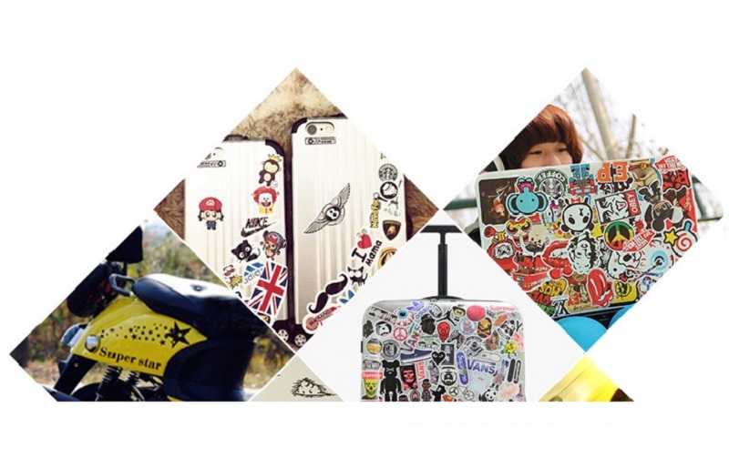 DHL Vinyl Waterproof Sugar Skull Sticker Pack 50 Pcs Car Stickers Packs Skulls Decals for Laptop Motorcycle Luggage Water Bottle Skateboard