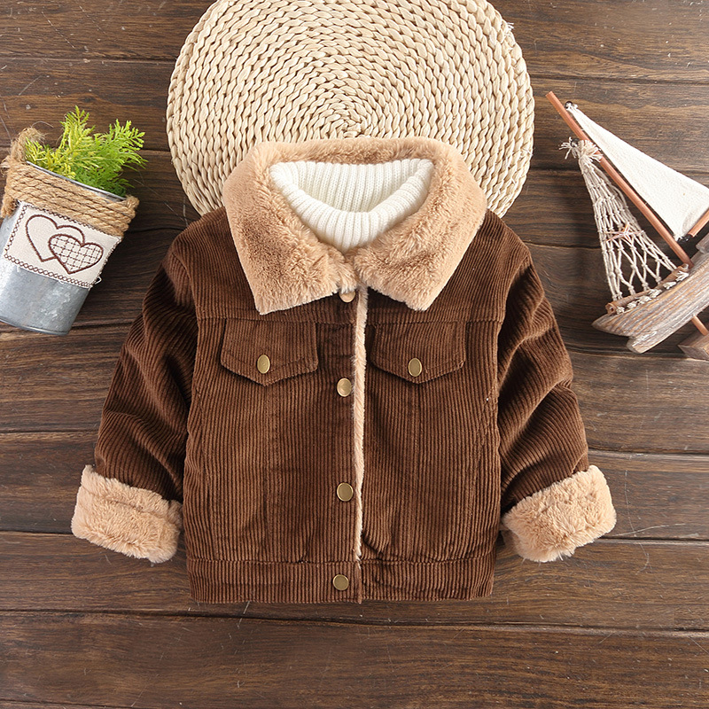 Infant Baby Girls Jackets Fashion Faux Fur Corduroy Outwear Jackets Toddler Children Clothing Baby Sport Coats, Model b-star yellow
Infant Baby Girls Jackets Fashion Faux Fur Corduroy Outwear Jackets Toddler Children Clothing Baby Sport Coats, Model b-star yellow