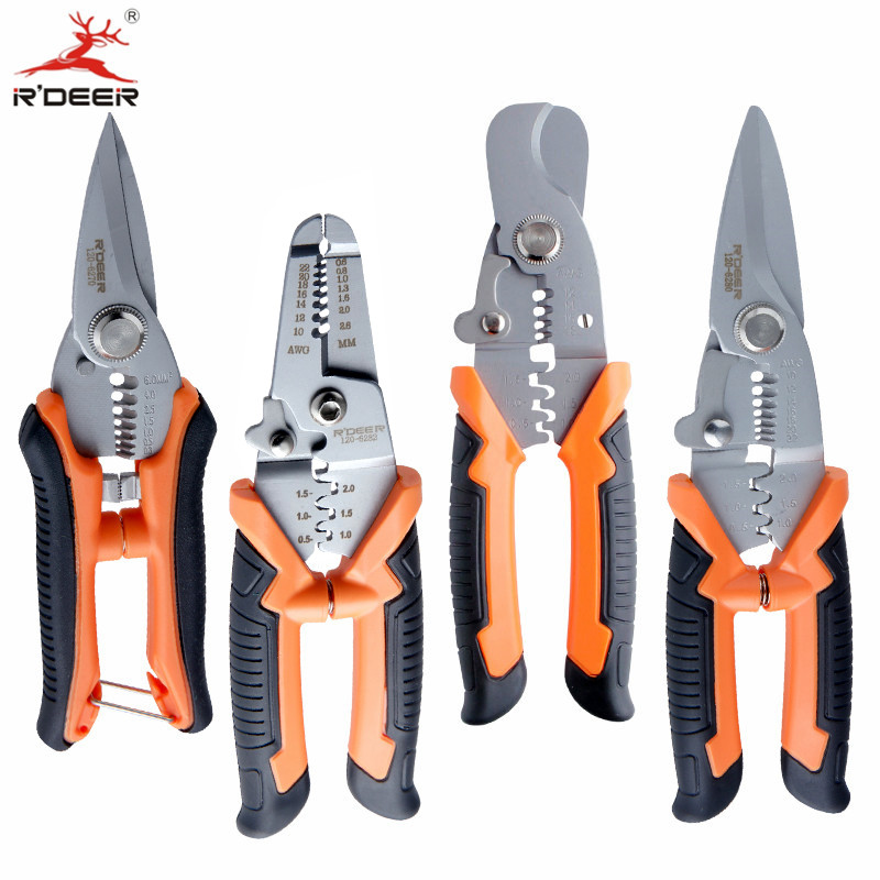 RDEER 7"/8" Crimping Pliers Wire Stripper Multifunctional Scissor Cable Cutter Electrician Multi Tool
RDEER 7"/8" Crimping Pliers Wire Stripper Multifunctional Scissor Cable Cutter Electrician Multi Tool