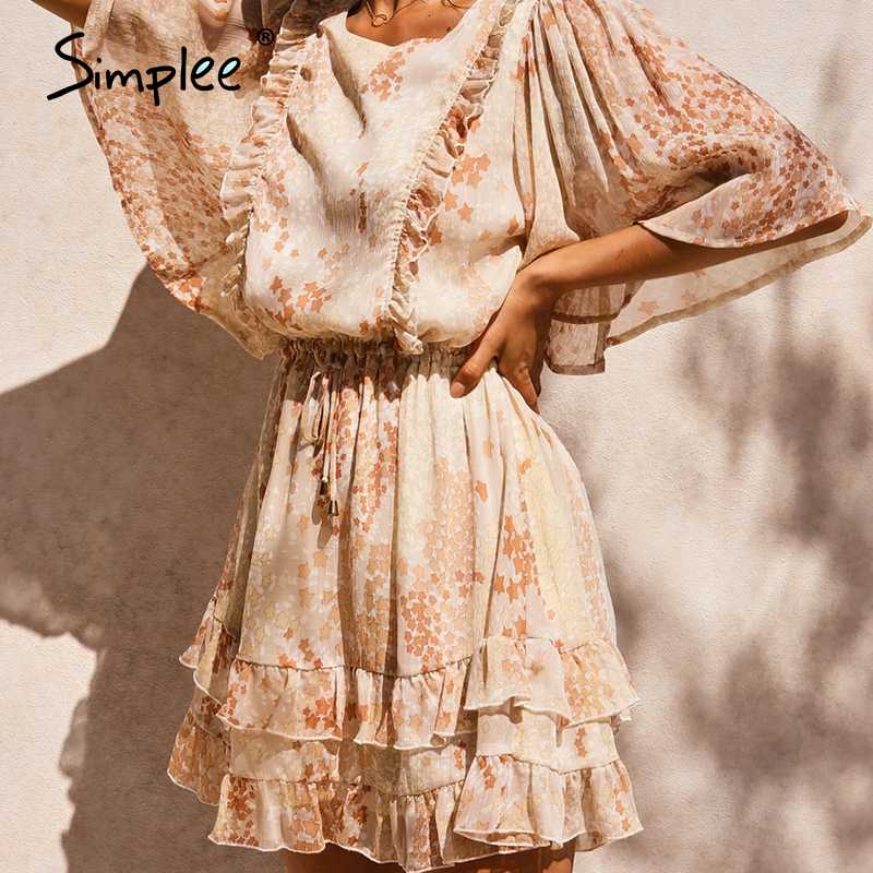 Simplee Holiday beach chiffon women summer dresses Sexy backless flare ruffles female dress Casual ladies short dress vestidos, Yellow
Simplee Holiday beach chiffon women summer dresses Sexy backless flare ruffles female dress Casual ladies short dress vestidos, Yellow