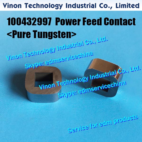 (2pcs) Power Feed Contact C001-P (Pure Tungsten) 100432997 12x12x5mm for Robofil 100,200,400,CUT20,30 135022232, 100342166, 342.166, 432.997
(2pcs) Power Feed Contact C001-P (Pure Tungsten) 100432997 12x12x5mm for Robofil 100,200,400,CUT20,30 135022232, 100342166, 342.166, 432.997