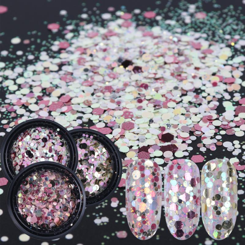 1Box Nail Mermaid Glitter Flakes 3D Round Hexagon Holographic Sequins Spangles Polish Manicure Nails Art Decorations LEPX01-12
1Box Nail Mermaid Glitter Flakes 3D Round Hexagon Holographic Sequins Spangles Polish Manicure Nails Art Decorations LEPX01-12