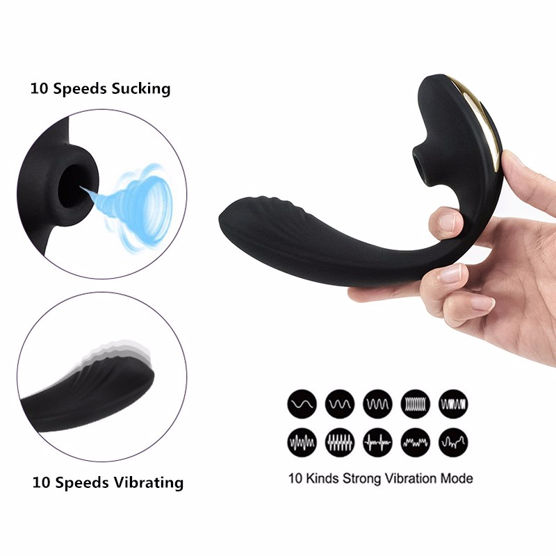 10 Speeds Nipple Clitoris Sucking Vibrator Wearable Vaginal G Spot Vibrator Clitoris Stimulator Sex Toys for Woman Masturbation Y191218