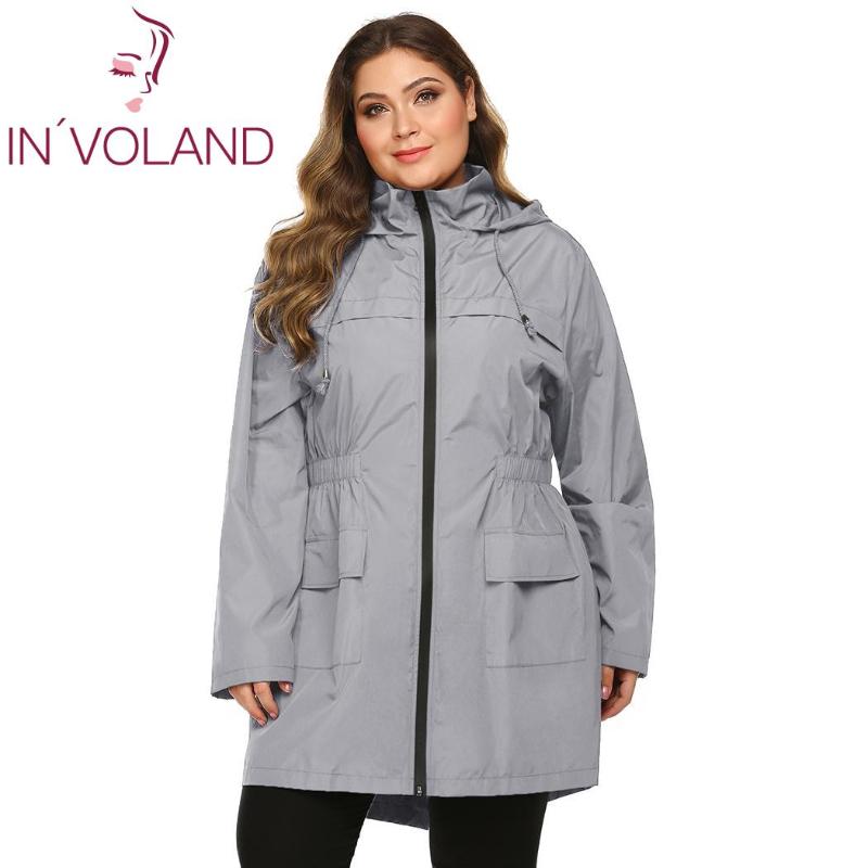 IN'VOLAND Women Coat Plus Size Casual Hooded Windbreaker Lightweight Solid Long Sleeve Zip Up Coat Female Jacket Outwear, Navy blue
IN'VOLAND Women Coat Plus Size Casual Hooded Windbreaker Lightweight Solid Long Sleeve Zip Up Coat Female Jacket Outwear, Navy blue