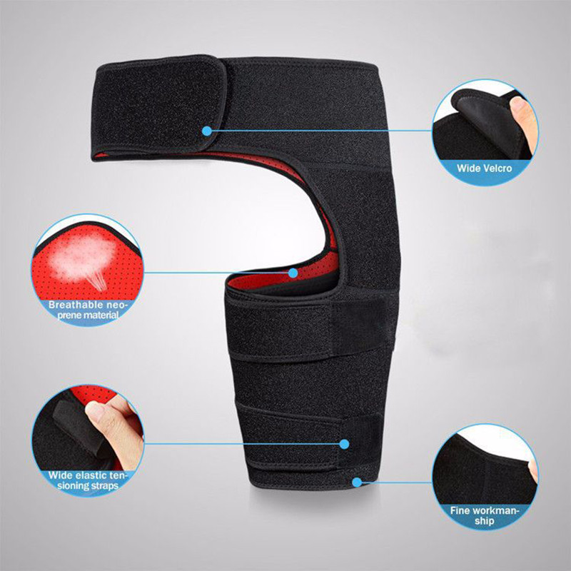 New Leg Warmmers Groin Support Wrap Hip Joint Support Waist Groin Sacrum Pain Relief Strain Arthritis Protector Hip Thigh Brace
