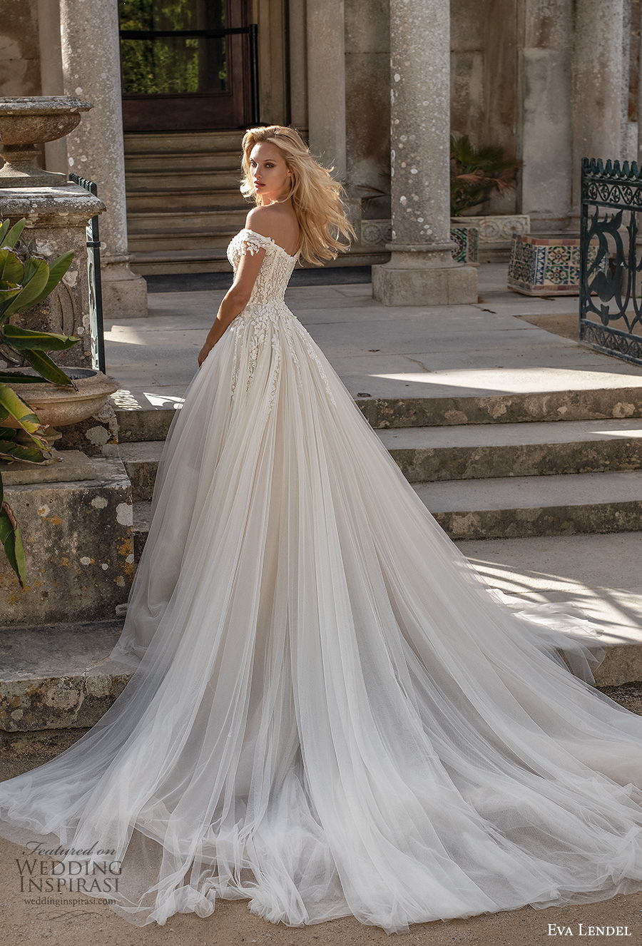 Eva Lendel Boho Wedding Dresses A Line Lace Appliques Sweep Train 2020 Bohemian Wedding Dress Custom Made Elegant Vestidos De Novia