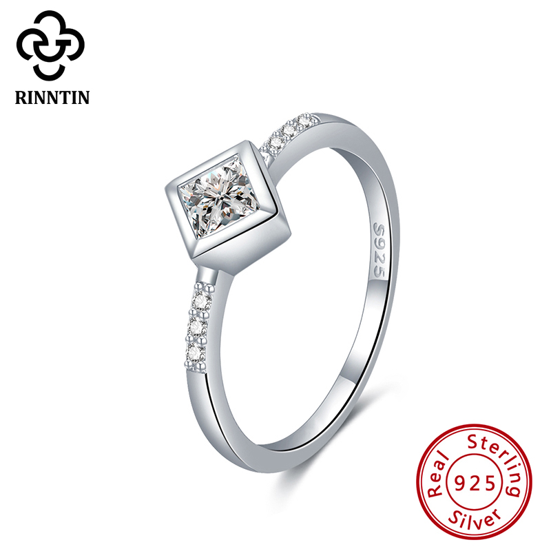 Cluster Rings Rinntin Solitaire Ring 925 Sterling Silver Women Wedding Band Finger Anniversary Jewelry SR223
Cluster Rings Rinntin Solitaire Ring 925 Sterling Silver Women Wedding Band Finger Anniversary Jewelry SR223