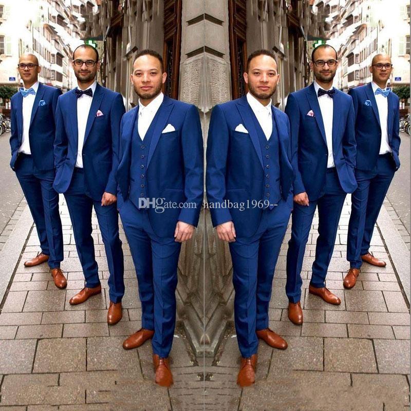 Hot Sale One Button Blue Groom Tuxedos Peak Lapel Groomsmen Mens Suits Wedding/Prom/Dinner Blazer (Jacket+Pants+Vest+Tie) K509, Same as image
Hot Sale One Button Blue Groom Tuxedos Peak Lapel Groomsmen Mens Suits Wedding/Prom/Dinner Blazer (Jacket+Pants+Vest+Tie) K509, Same as image