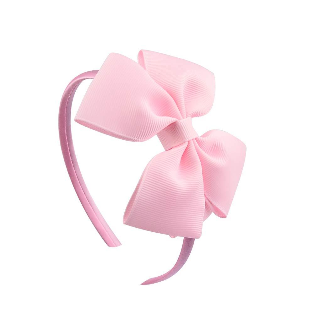 16 Pcs Hair Bows Plastic Headband Double Layer Grosgrain Ribbon Bows Hair Hoops Hair Accessories For Baby Girls Kid