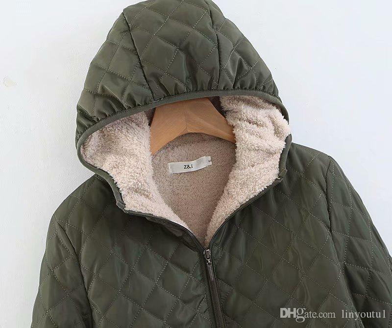 women coats Fashion Winter Women Long Sleeve Hooded Sweatshirt Coat Warm Thicken Zipper Outerwear Hoodies Jacket Female Coats