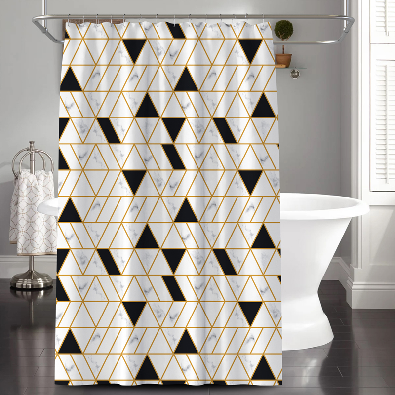 Polyester Waterproof Bathroom Shower Curatins Simple Abstract Geometric Pattern Nordic Room Curtains Decoration cortinados T307
Polyester Waterproof Bathroom Shower Curatins Simple Abstract Geometric Pattern Nordic Room Curtains Decoration cortinados T307