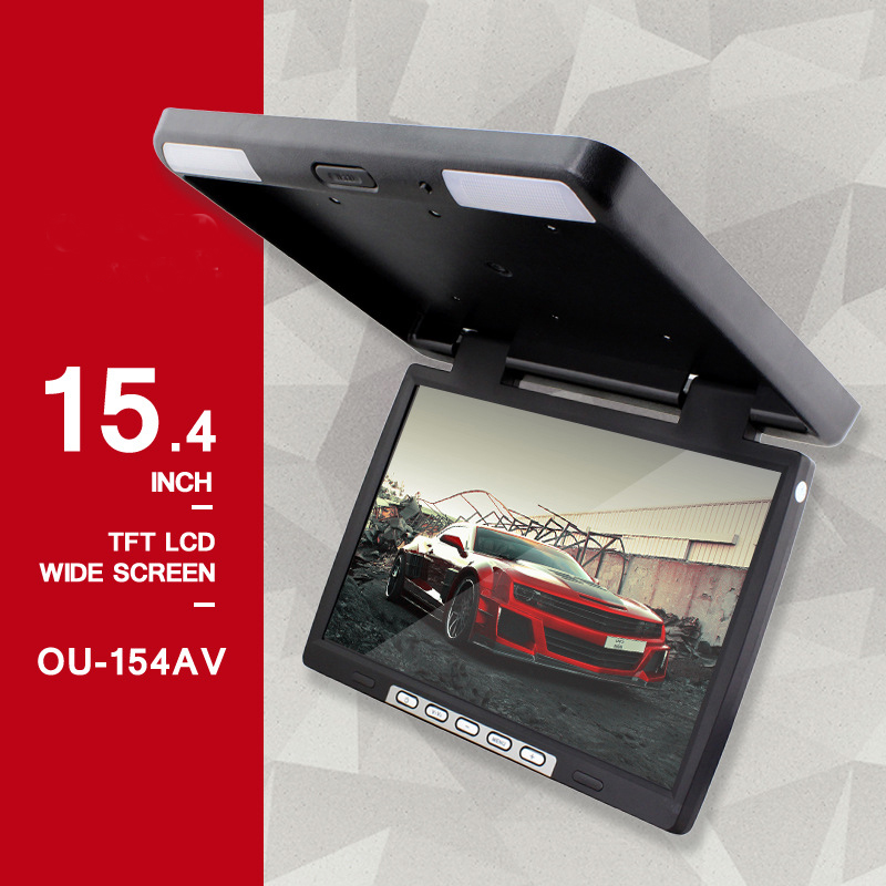 Cemicen 15.4 Inch Car Flip Down 1024*760 TFT LCD Roof Monitor MP5 HD Player IR Transmitter Adjustable View Screen Dome LED Light
Cemicen 15.4 Inch Car Flip Down 1024*760 TFT LCD Roof Monitor MP5 HD Player IR Transmitter Adjustable View Screen Dome LED Light