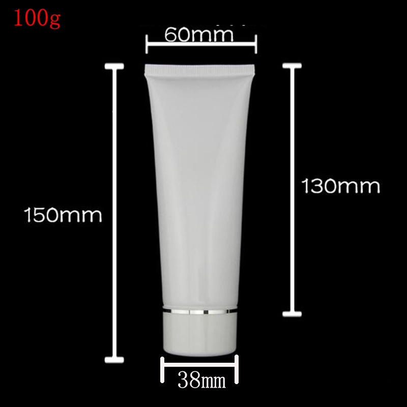 100pcs 100g Tube Screw Lids cream Bottle gold/silver ring Empty Soft Refillable Plastic Lotion Tubes Squeeze Cosmetic Packaging
100pcs 100g Tube Screw Lids cream Bottle gold/silver ring Empty Soft Refillable Plastic Lotion Tubes Squeeze Cosmetic Packaging