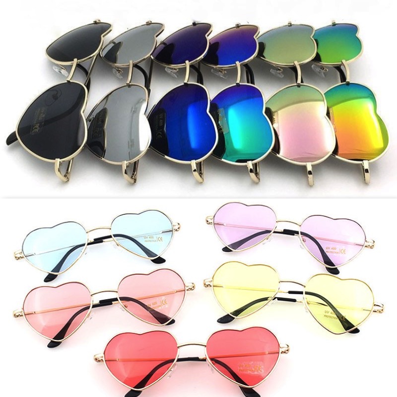Designer Sunglasses Heart Fashion Sun Glasses Love Shape Metal 15 Different Colors Gold Frame Spring Hinge Women Eyeglasses
Designer Sunglasses Heart Fashion Sun Glasses Love Shape Metal 15 Different Colors Gold Frame Spring Hinge Women Eyeglasses