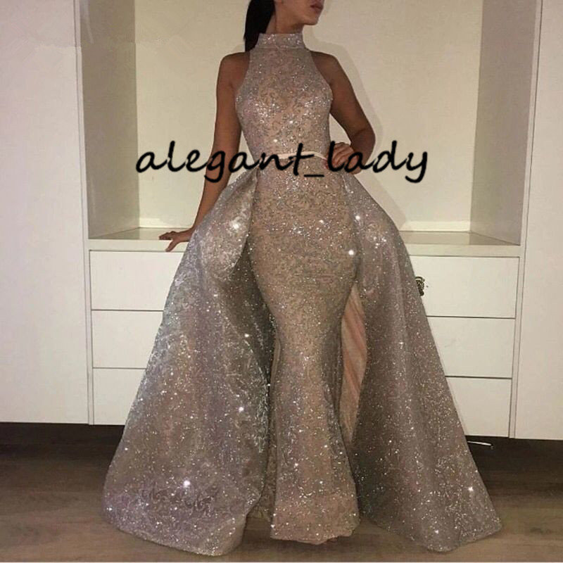 Yousef Aljasmi High Neck Abendkleider Prom Dress with Detachable Train 2020 Mermaid Glitter Arabic Avondjurk Mermaid Evening Dresses, Hunter green
Yousef Aljasmi High Neck Abendkleider Prom Dress with Detachable Train 2020 Mermaid Glitter Arabic Avondjurk Mermaid Evening Dresses, Hunter green