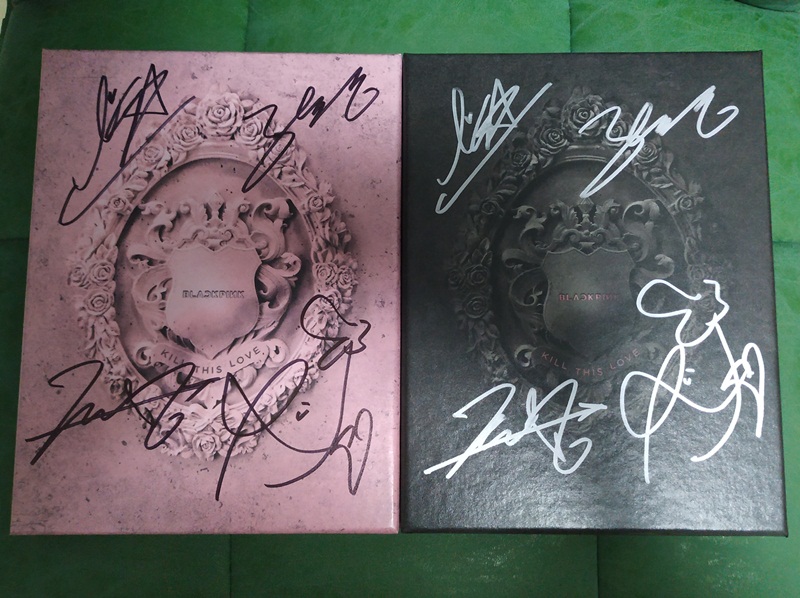 

signed BLACKPINK autographed mini 2nd KILL THIS LOVE +signed poster 042019