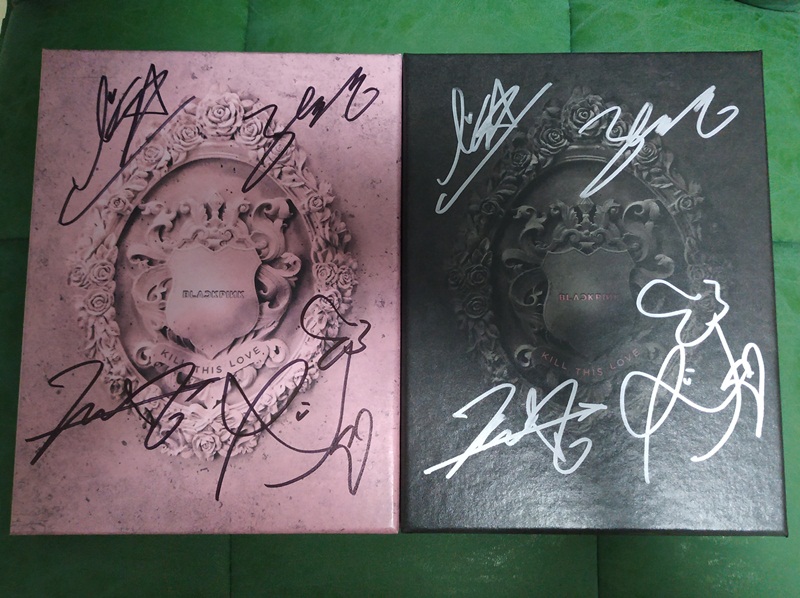 signed BLACKPINK autographed mini 2nd KILL THIS LOVE +signed poster 042019 
signed BLACKPINK autographed mini 2nd KILL THIS LOVE +signed poster 042019