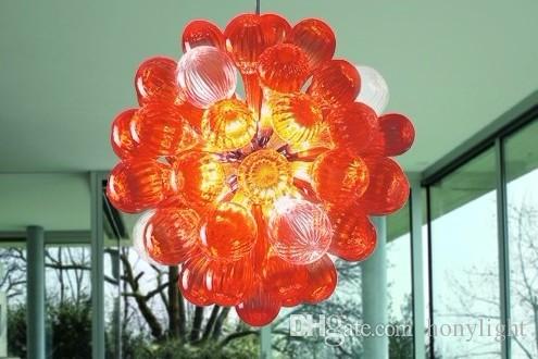 Mini Lamp Blown Glass Ball Chandelier Home Decorative LED Lighting Cheap Modern Design Warm Art Lamp Murano Glass Crystal Chandelier