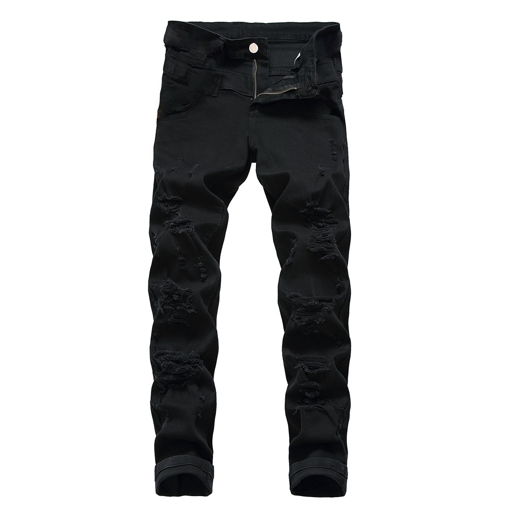Jeans Men Slim Fit Personality Stretchy Casual Ripped Jeans Denim Hip Hop Streetwear Biker Patch Hole Skinny Jeans, Blue
Jeans Men Slim Fit Personality Stretchy Casual Ripped Jeans Denim Hip Hop Streetwear Biker Patch Hole Skinny Jeans, Blue