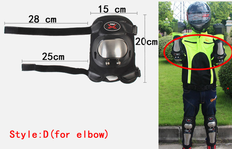 4Pcs/Set Motorcycle Armor Protective Gear Knee Pads Elbow Pad Stainless Steel Off-road Riding Moto Racing Drop protection For Pro-Biker