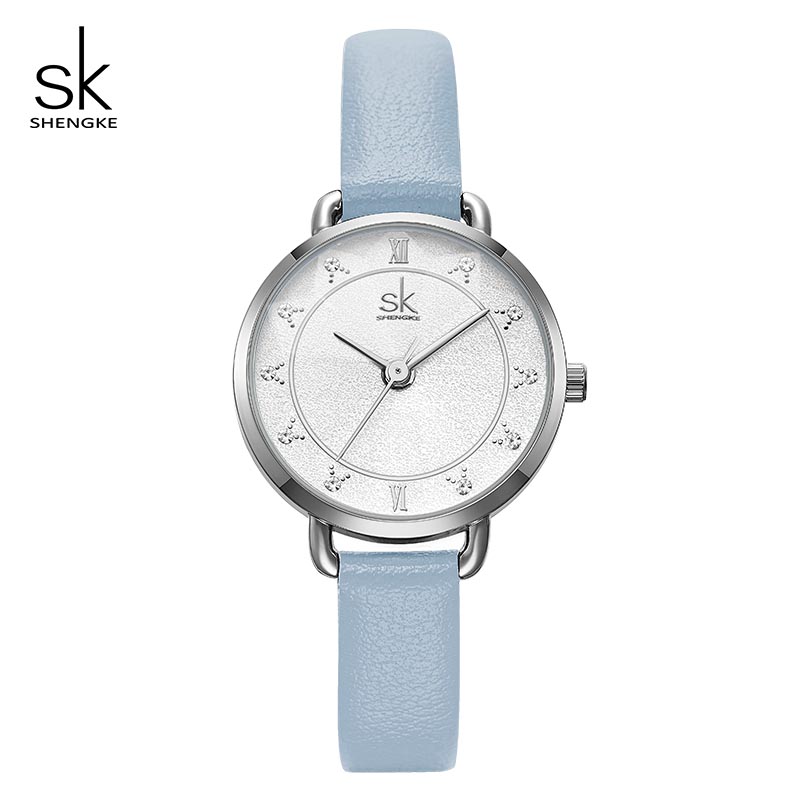 Shengke Creative Glitter Dial Women Leather Wrist Watch Movement Quartz Watches Slim Buckle Strap Reloj Mujer Montre Femme#K9001, Slivery;brown
Shengke Creative Glitter Dial Women Leather Wrist Watch Movement Quartz Watches Slim Buckle Strap Reloj Mujer Montre Femme#K9001, Slivery;brown