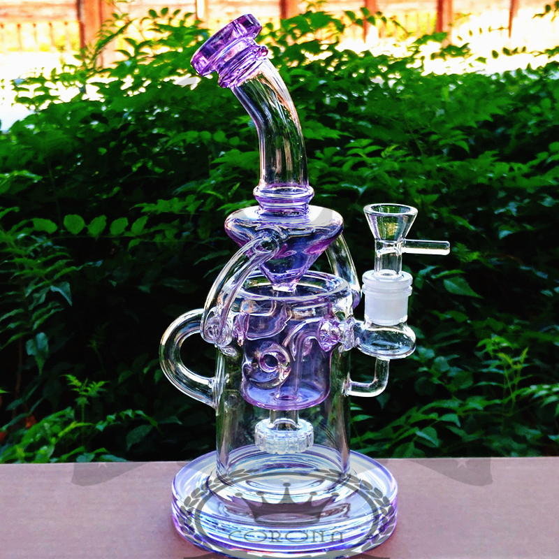 Glass Bong Water Pipe Hookahs Honeycomb Recycler pink purple Lavender color heady art with percolator 10inch Height 14mm male
Glass Bong Water Pipe Hookahs Honeycomb Recycler pink purple Lavender color heady art with percolator 10inch Height 14mm male