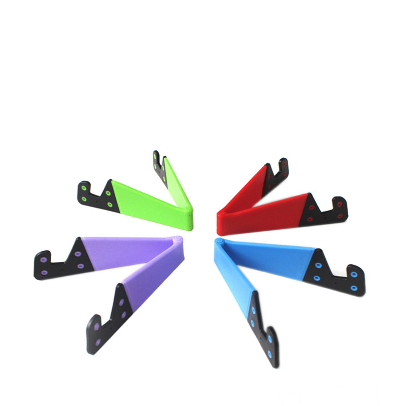 V Shaped Phone Holder for IPhone Samsung Huawei Desktop Foldable Cell Phone Mount Universal Tablet Stand Wholesale Free Shipping