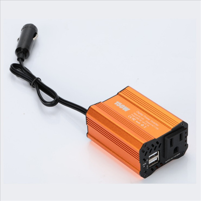 150W Car Power Inverter inversor DC 12V To AC 110V/220V 2.1A Dual USB Ports Car Charger Adapter