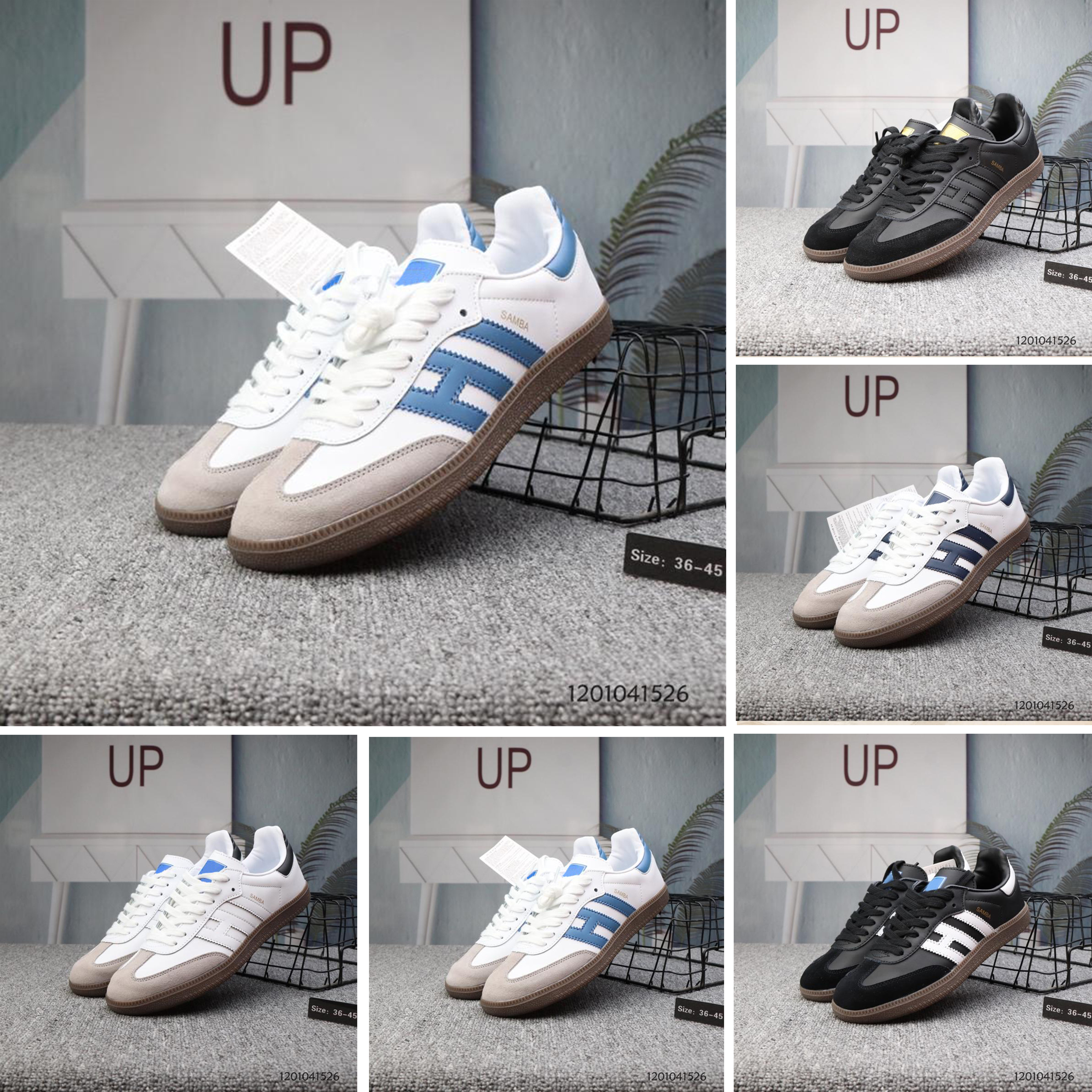 US5-11 Samba trainers Mens Casual Shoes fashion designer Brand Leather gazelle og Black white Pink Men Runner Womens Sneakers sports, White;red
US5-11 Samba trainers Mens Casual Shoes fashion designer Brand Leather gazelle og Black white Pink Men Runner Womens Sneakers sports, White;red