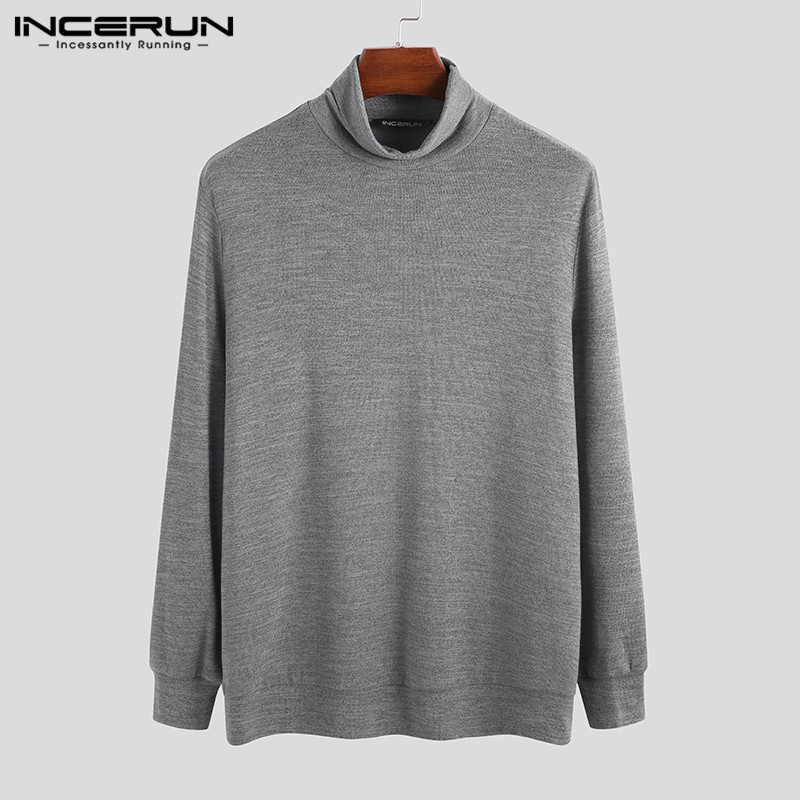 INCERUN Fashion Turtleneck Sweater Men Long Sleeve Solid Casual Knitted Thin Pullover Streetwear 2020 Slim Men Sweaters -5XL, Black
INCERUN Fashion Turtleneck Sweater Men Long Sleeve Solid Casual Knitted Thin Pullover Streetwear 2020 Slim Men Sweaters -5XL, Black