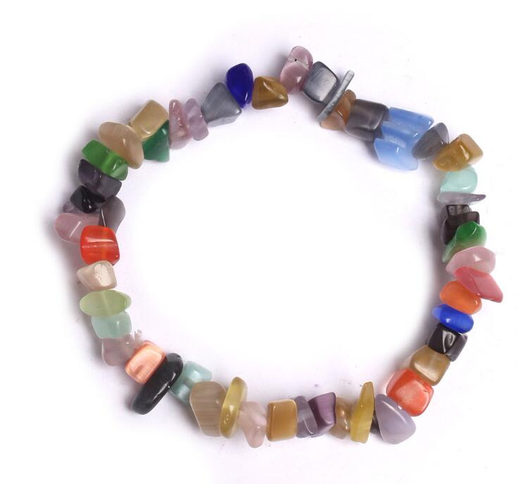 Natural Bracelet Sodalite Chip Gemstone 18cm Stretch Natural Stone Mixed Gemstone Chakra Bracelet GC947