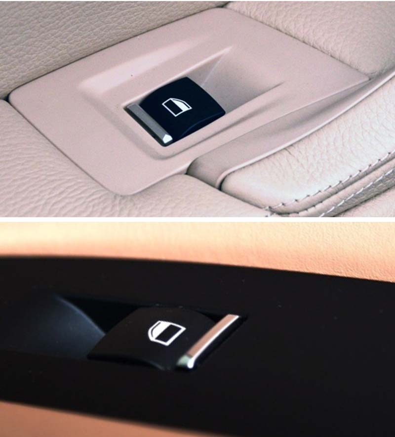 Car Right Front RF Inner Window Lift Switch Button Sequin Trim Auto Door Interior Autos Styling For BMW 7 Series F01 F02