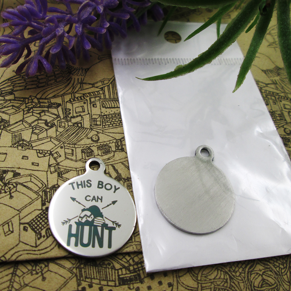 40pcs--"this boy can hunt"stainless steel charms more style for choosing DIY Charms pendants for necklace 
40pcs--"this boy can hunt"stainless steel charms more style for choosing DIY Charms pendants for necklace