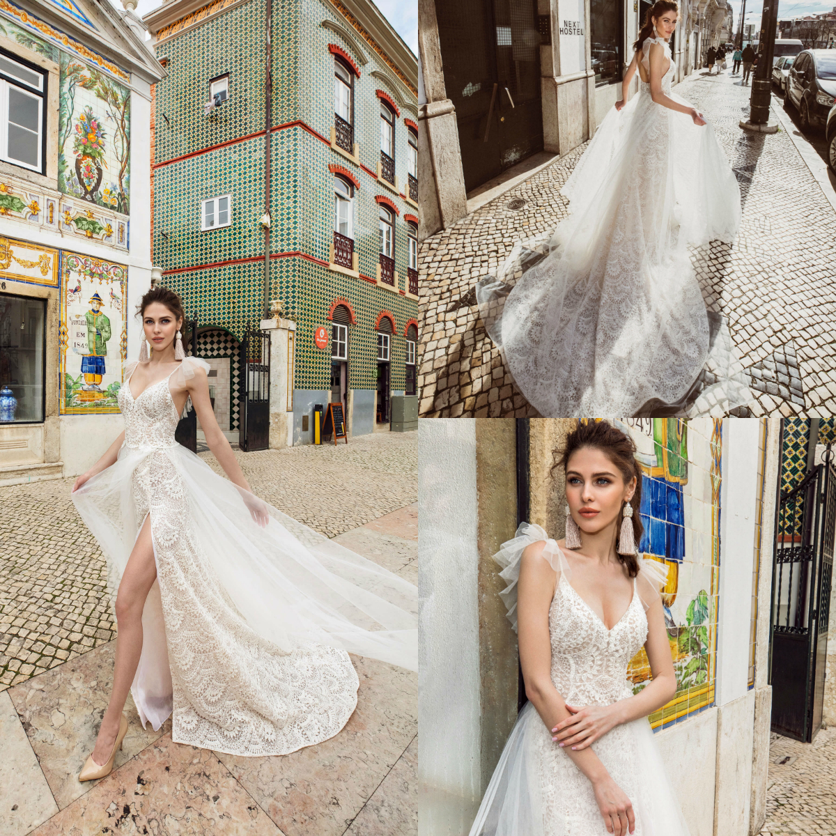 sexy side split wedding dresses spaghetti neck lace appliqued sweep train beach boho country style plus size wedding dress bridal gowns