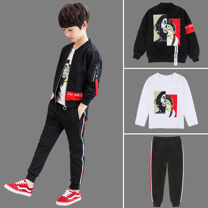 Children's clothing Boys Autumn Set 2020 New Teens Korean Boys Clothes Spring And Autumn Cardigan Jacket + T-shirt + Pants 3Pcs, Red
Children's clothing Boys Autumn Set 2020 New Teens Korean Boys Clothes Spring And Autumn Cardigan Jacket + T-shirt + Pants 3Pcs, Red