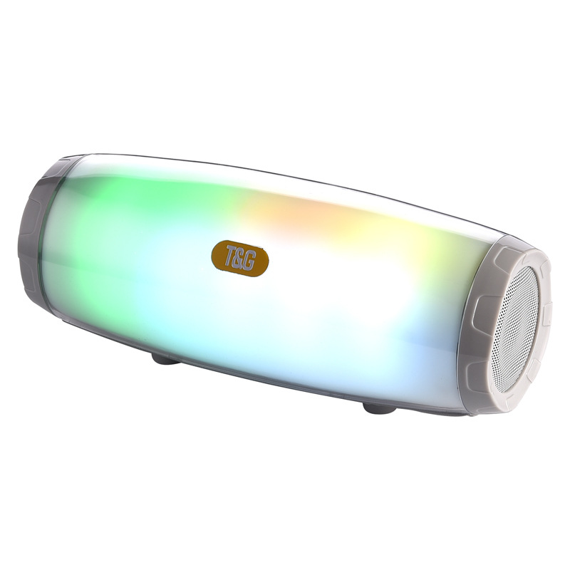 TG165 Support TF Card USB FM Radio LED Light Flash Portable Wireless Bluetooth Speaker Stereo Music Players BT50 Column Subwoofer