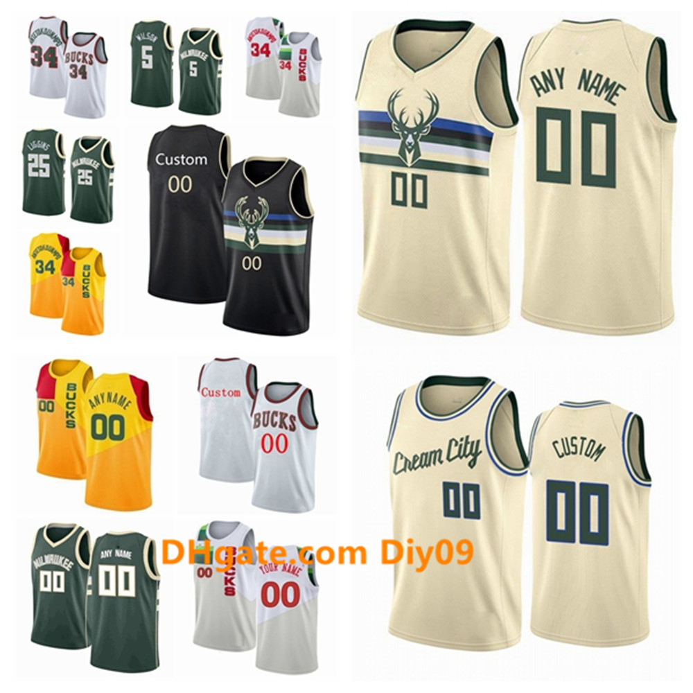 Custom Milwaukee Bucks Jersey Khris 22 Middleton Giannis 34 Antetokounmpo Eric 6 Bledsoe Brook 11 Lopez Basketball Jerseys White Bla, Black;red
Custom Milwaukee Bucks Jersey Khris 22 Middleton Giannis 34 Antetokounmpo Eric 6 Bledsoe Brook 11 Lopez Basketball Jerseys White Bla, Black;red