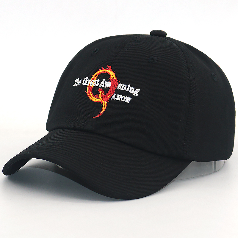 New Q cap embroidery fire Q US great awaking baseball caps cotton adjustable snapback hat women men curved casual sun hats