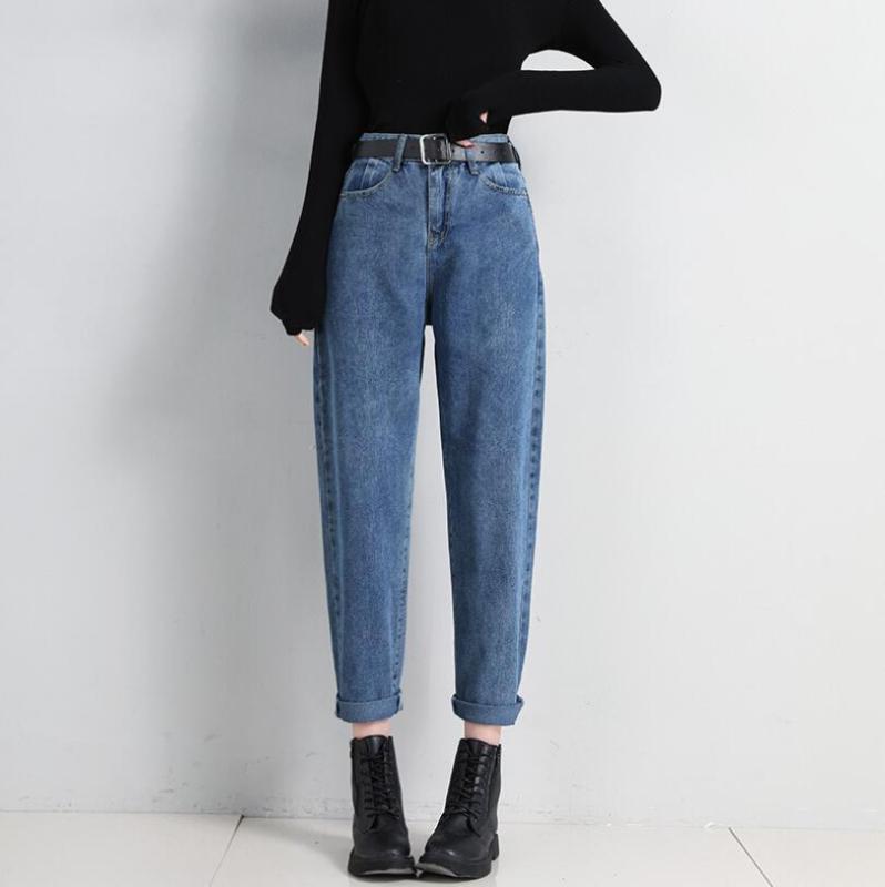Trousers Casual Solid Harem Jeans Ankle-length Pants 2020 Spring Women Blue Jeans High Waist Loose Denim Pants Female p746
Trousers Casual Solid Harem Jeans Ankle-length Pants 2020 Spring Women Blue Jeans High Waist Loose Denim Pants Female p746