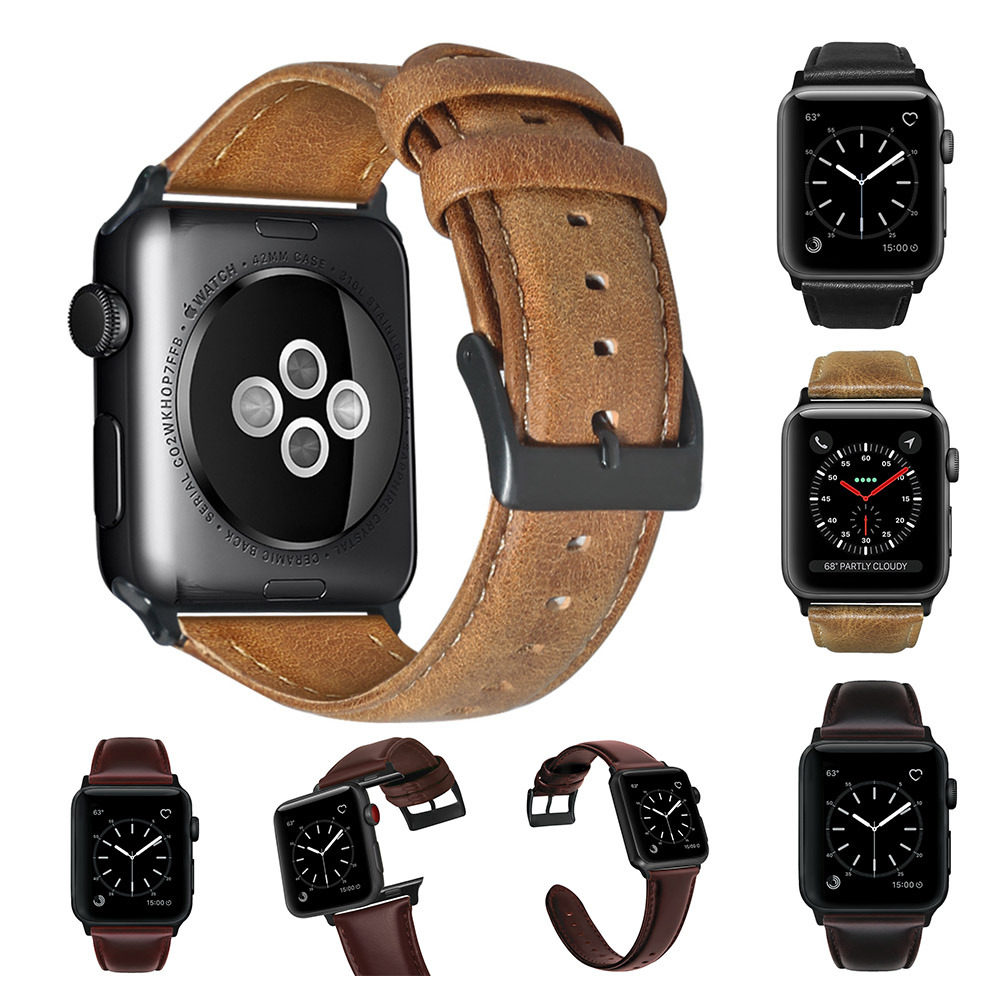 Vintage Cowhide Leather Strap for Apple Watch Band 44mm 40mm iWatch 5 4 3 2 1 Wristband 42mm 38mm Crazy Horse Texture Bracelet
Vintage Cowhide Leather Strap for Apple Watch Band 44mm 40mm iWatch 5 4 3 2 1 Wristband 42mm 38mm Crazy Horse Texture Bracelet