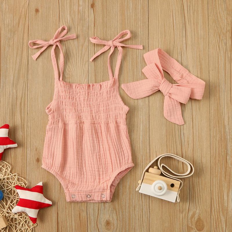 Toddler Infant Girls Romper Sets 2020 hot sale cotton linen jumpsuits hairband outfits baby girl summer party suits costume pink, Bg
Toddler Infant Girls Romper Sets 2020 hot sale cotton linen jumpsuits hairband outfits baby girl summer party suits costume pink, Bg