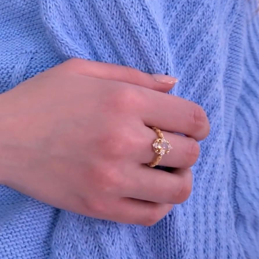 Kuololit Natural Opal Gemstone Rings For Women 925 Sterling Silver Fire Stone Yellow Color Ring Wedding Engagement Fine Jewelry Y19051602