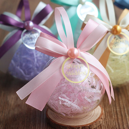 10/30pcs Starsky transparent ball happy candy box double bow round candy box Gifts for guests wedding engagement gift
10/30pcs Starsky transparent ball happy candy box double bow round candy box Gifts for guests wedding engagement gift