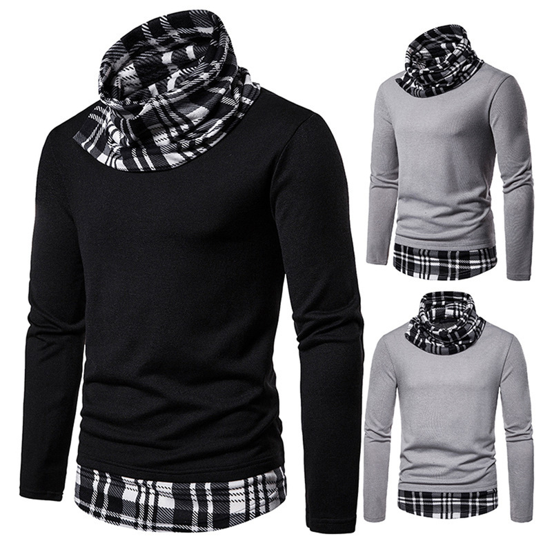Helisopus New Autumn Mens Sweaters Casual Fashion Turtleneck Korean Sweaters Patchwork Long Sleeve Slim Pullover Tops, Black
Helisopus New Autumn Mens Sweaters Casual Fashion Turtleneck Korean Sweaters Patchwork Long Sleeve Slim Pullover Tops, Black