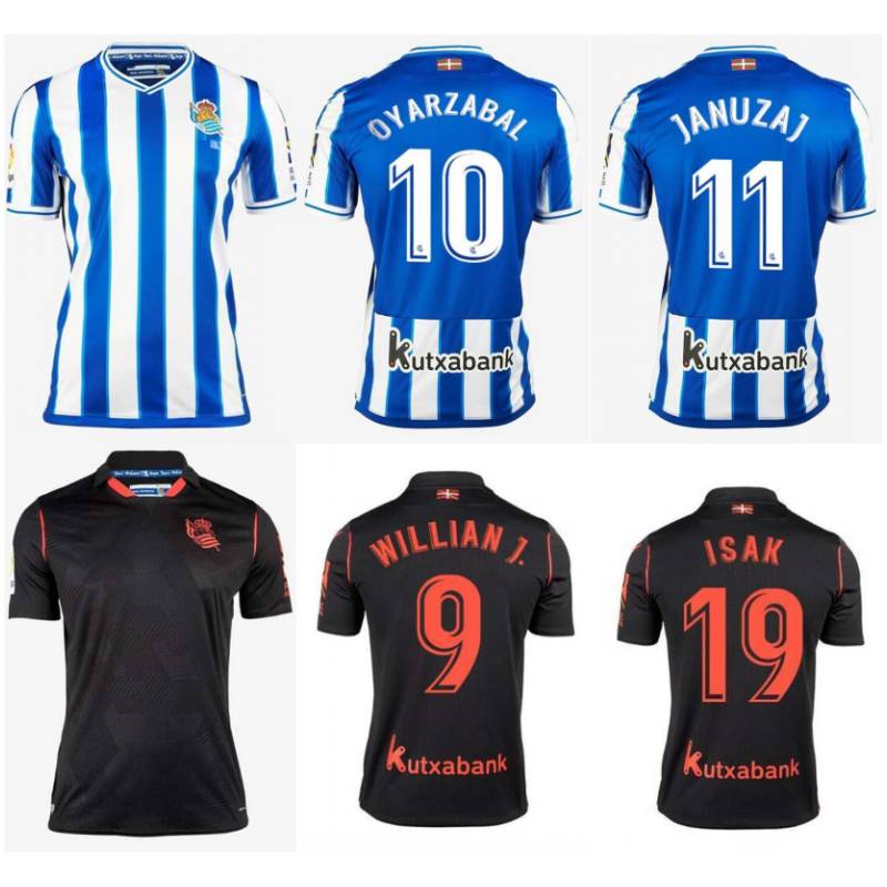 2020/21 Real Sociedad SILVA Soccer Jersey 2021 #7 PORTU ILLARRA WILLIAN J. Uniform Mens #10 OYARZABAL JANUZAJ ISAK Football Shirts, Black;yellow
2020/21 Real Sociedad SILVA Soccer Jersey 2021 #7 PORTU ILLARRA WILLIAN J. Uniform Mens #10 OYARZABAL JANUZAJ ISAK Football Shirts, Black;yellow