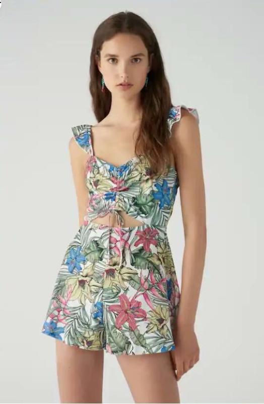 2020 Spring Summer New Pleated Floral Print playsuit jumpsuit sexy jumpsuit dropshipping overalls women clothing Cdc9766, As pic
2020 Spring Summer New Pleated Floral Print playsuit jumpsuit sexy jumpsuit dropshipping overalls women clothing Cdc9766, As pic
