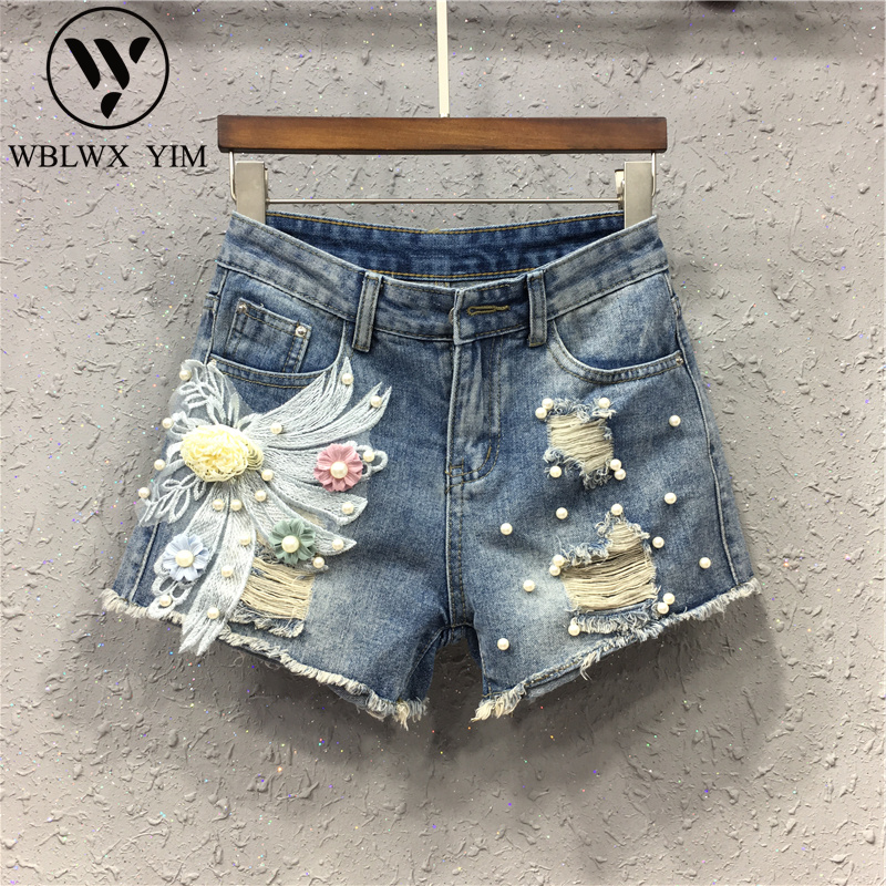 Summer High waist Denim Shorts Women Tassel Beading Embroidery Jeans Shorts Female Loose Plus Size Wide leg Short Jeans, Light blue
Summer High waist Denim Shorts Women Tassel Beading Embroidery Jeans Shorts Female Loose Plus Size Wide leg Short Jeans, Light blue