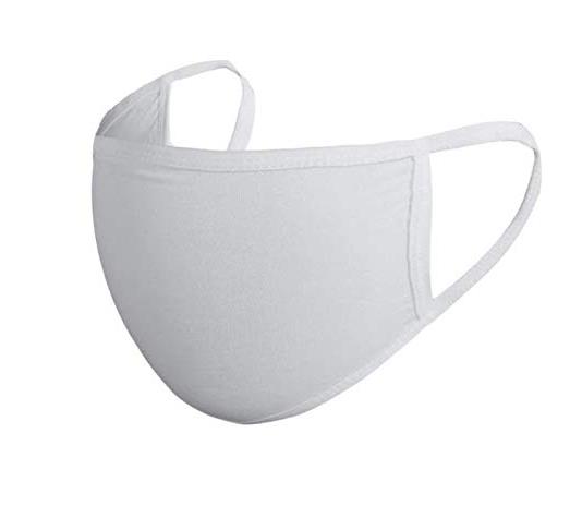 NEW Reusable Washable Cotton Face Mask Anti Dust Adult Unisex Protective Face Cover Plain black white